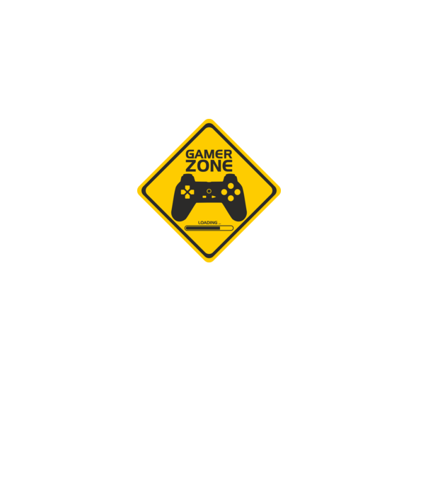 Gamer Zone minta fekete pólón