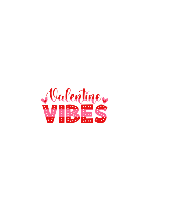 Valentine Vibes - Valentin hangulat minta fekete pólón