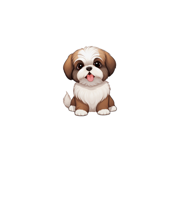 Aranyos kutya - Shih Tzu minta fehér pólón