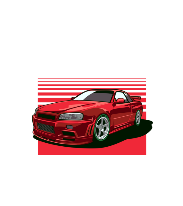 Nissan Skyline GTR minta fekete pólón