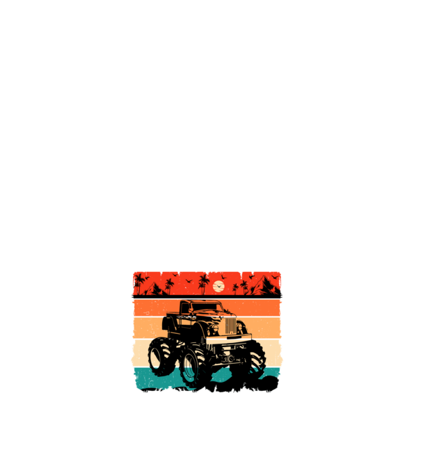 Monster Truck minta fehér pólón