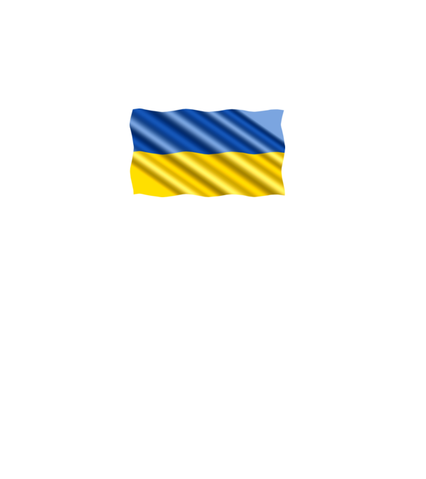 Ukrajna zászló minta fehér pólón