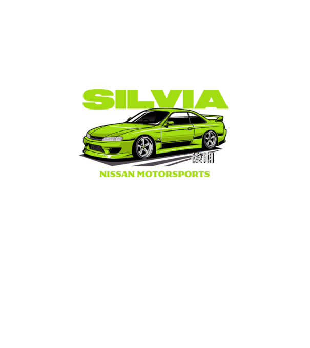 Nissan Silvia S14 minta fekete pólón
