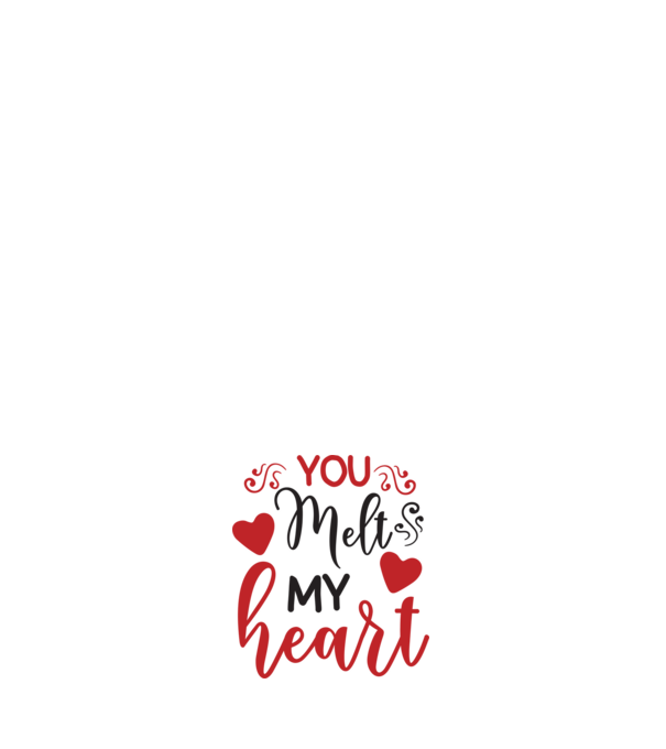 You Melt My Heart - Megolvasztod a szívemet minta fehér pólón