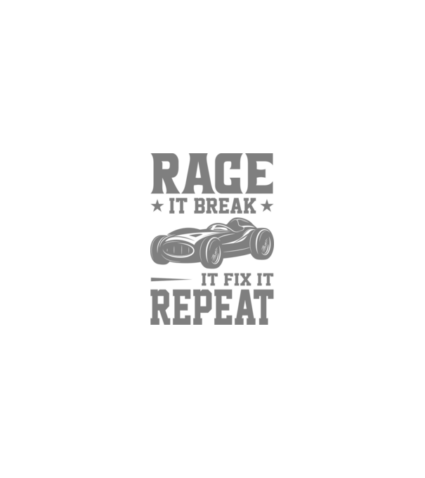 Race it, Break it, Fix it, Repeat - Versenyezz vele, törd meg, javítsd, Ismétlés minta homokszín pólón