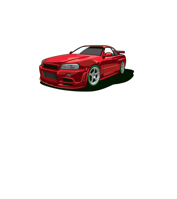 Nissan Skyline GTR minta fehér pólón