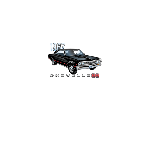 Chevrolet Chevelle SS minta szürke pólón