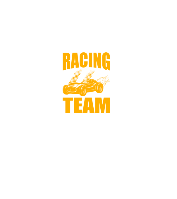 Racing Team - Versenycsapat minta fekete pólón