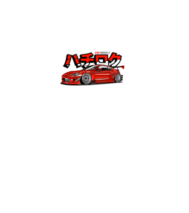 Toyota GT86 - Pandem Kit minta fekete pólón