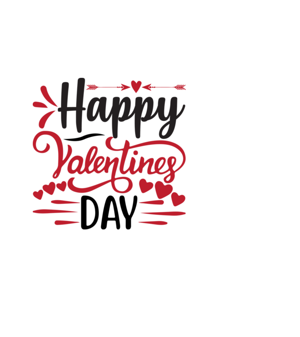 Happy Valentine's Day - Boldog Valentin-napot! minta világoskék pólón