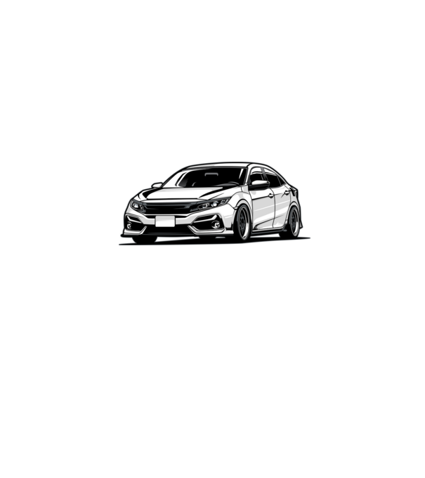Honda Civic minta fekete pólón
