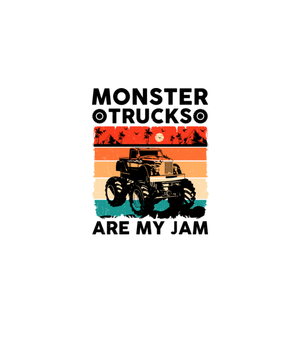 Monster Truck minta fehér pólón
