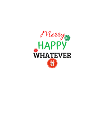 merry happy...whatever minta szürke pólón