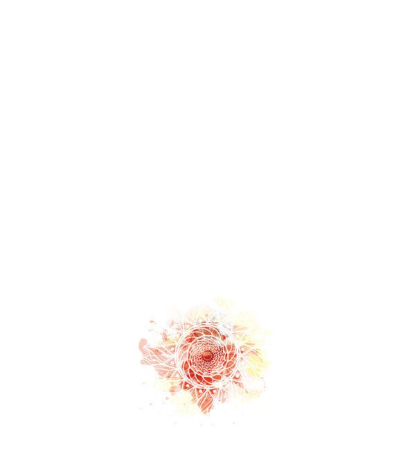 Mandala akvarell fehér minta fehér pólón