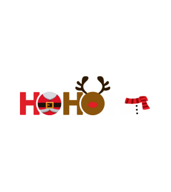 Ho Ho Ho minta fehér pólón