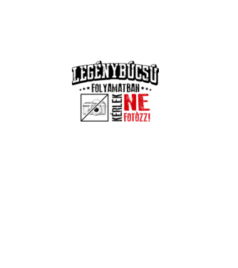 Legénybúcsú folyamatban kérlek ne fotózz! minta fehér pólón