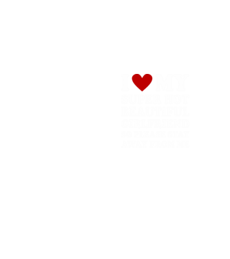 I love my super hot girlfriend minta neonsárga pólón