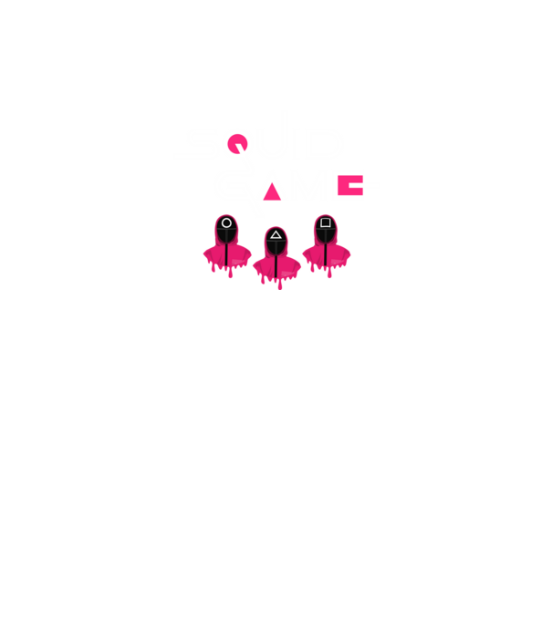Squid Game minta fekete pólón
