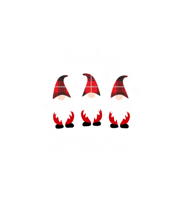 Boldog Karácsonyt törpék minta fehér pólón