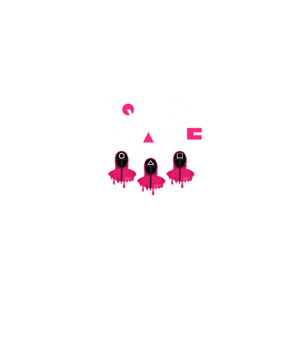 Squid Game minta fekete pólón