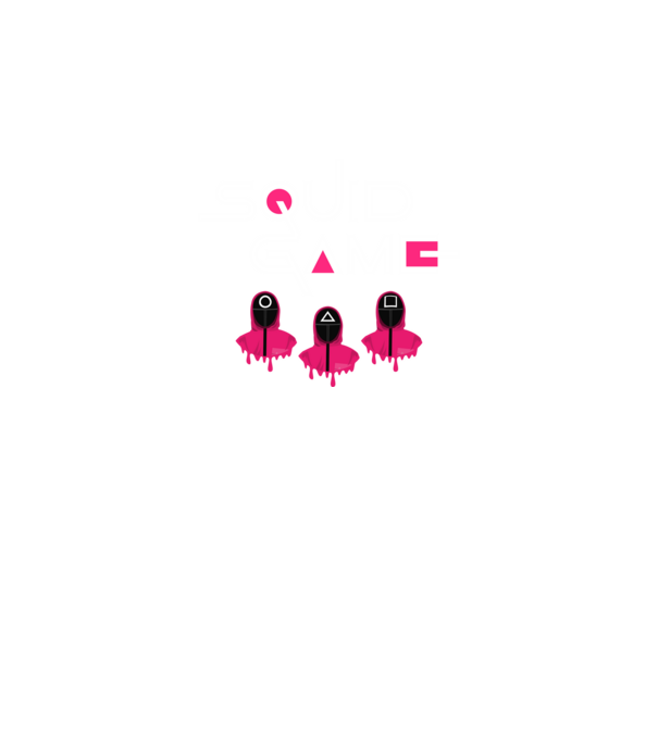 Squid Game minta fekete pólón