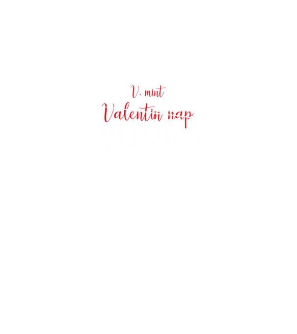 V, mint Vodka minta sötétkék pólón