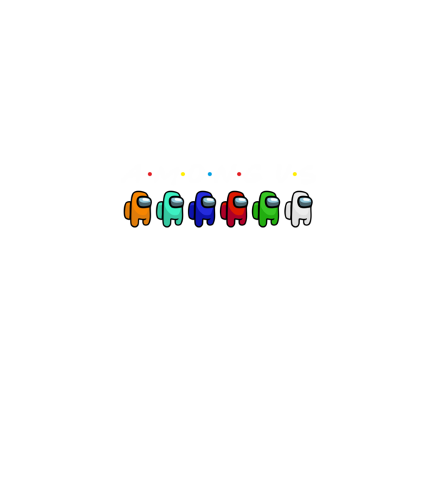 Among Us Friends minta fekete pólón