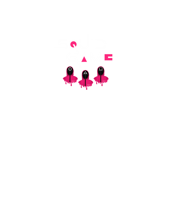 Squid Game minta fekete pólón