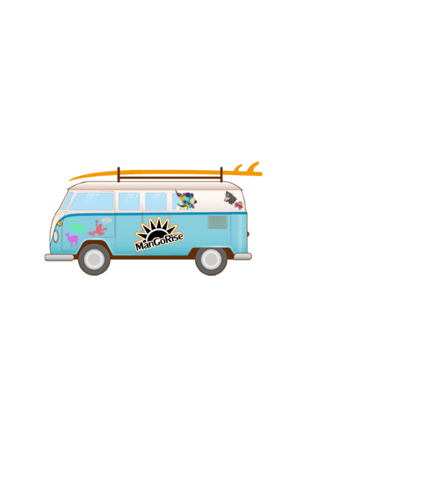 CAMPER BLUE minta fekete pólón