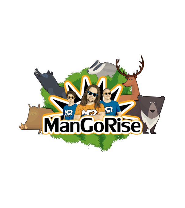 ManGoZoo minta fehér pólón