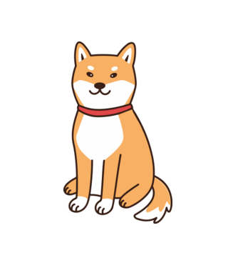 Shiba inu minta fehér pólón