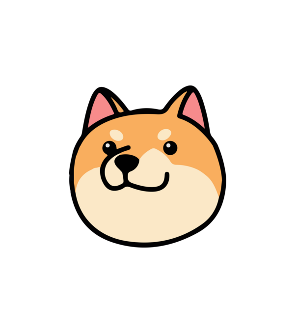 Shiba inu fej minta fehér pólón