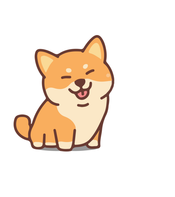 Cuki Shiba inu minta világoskék pólón