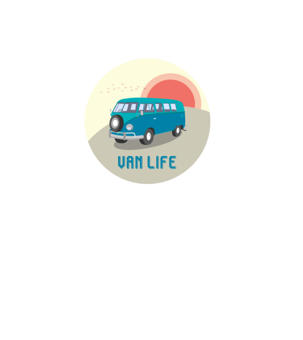 Van life - Volkswagen minta fekete pólón