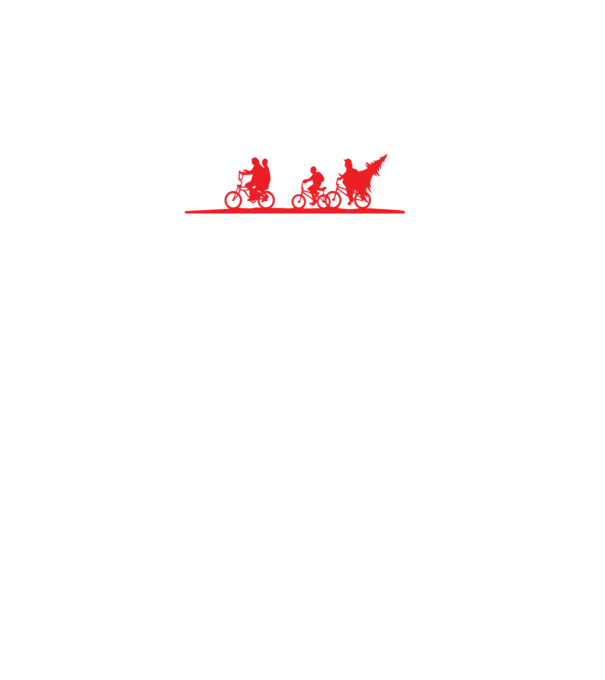 Stranger Things 2 Christmas Things Karácsony minta fekete pólón