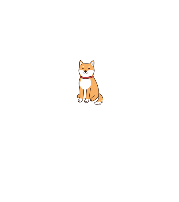 Shiba inu minta fehér/piros pólón