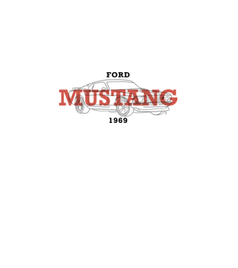 Firka - Ford Mustang minta fehér pólón