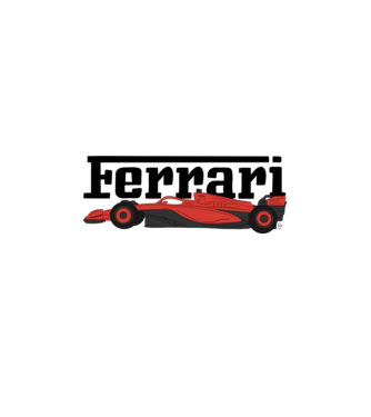 Firka - Ferrari  minta fehér/piros pólón