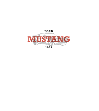 Firka - Ford Mustang minta fehér pólón