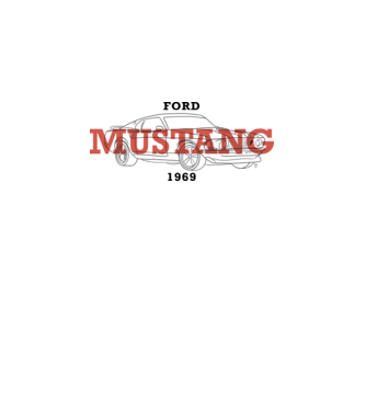 Firka - Ford Mustang minta fehér pólón