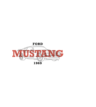 Firka - Ford Mustang minta világos rózsaszín pólón