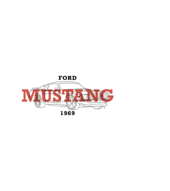 Firka - Ford Mustang minta világos rózsaszín pólón