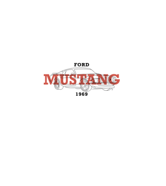 Firka - Ford Mustang minta szürke pólón