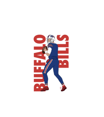 Bills Firka minta világos rózsaszín pólón