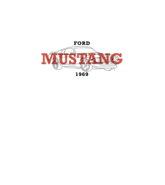 Firka - Ford Mustang minta világos rózsaszín pólón