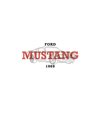 Firka - Ford Mustang minta fehér pólón