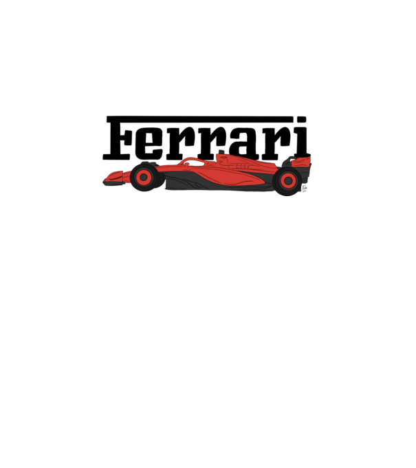 Firka - Ferrari minta fehér pólón