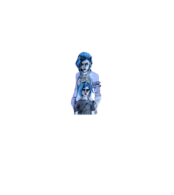 Jinx és Powder LoL minta szürke pólón