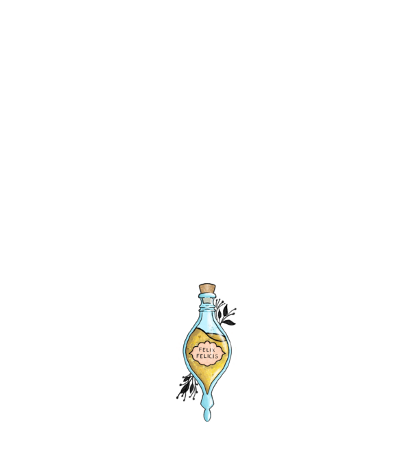 Felix felicis szerencselé minta világoskék pólón