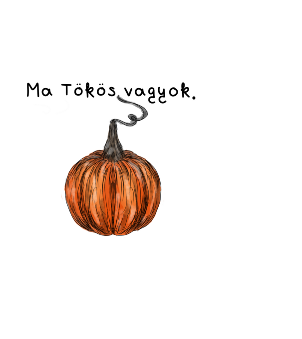 Ma tökös vagyok. minta sötétkék pólón